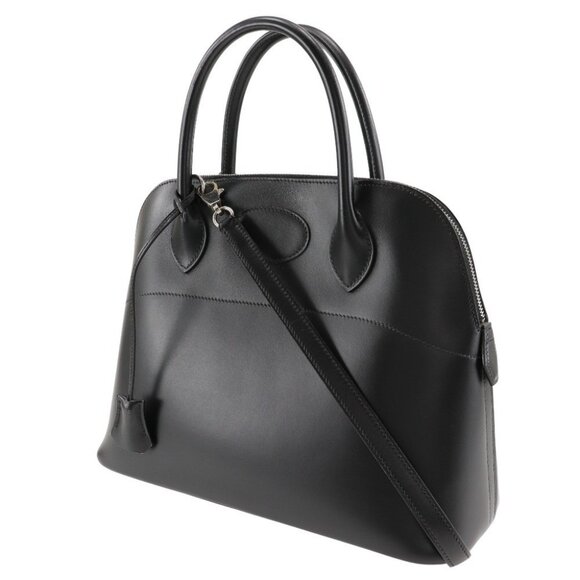 HERMES Bolide31 Handbag Black / SilverHardware Box carf Women - Picture 4 of 14